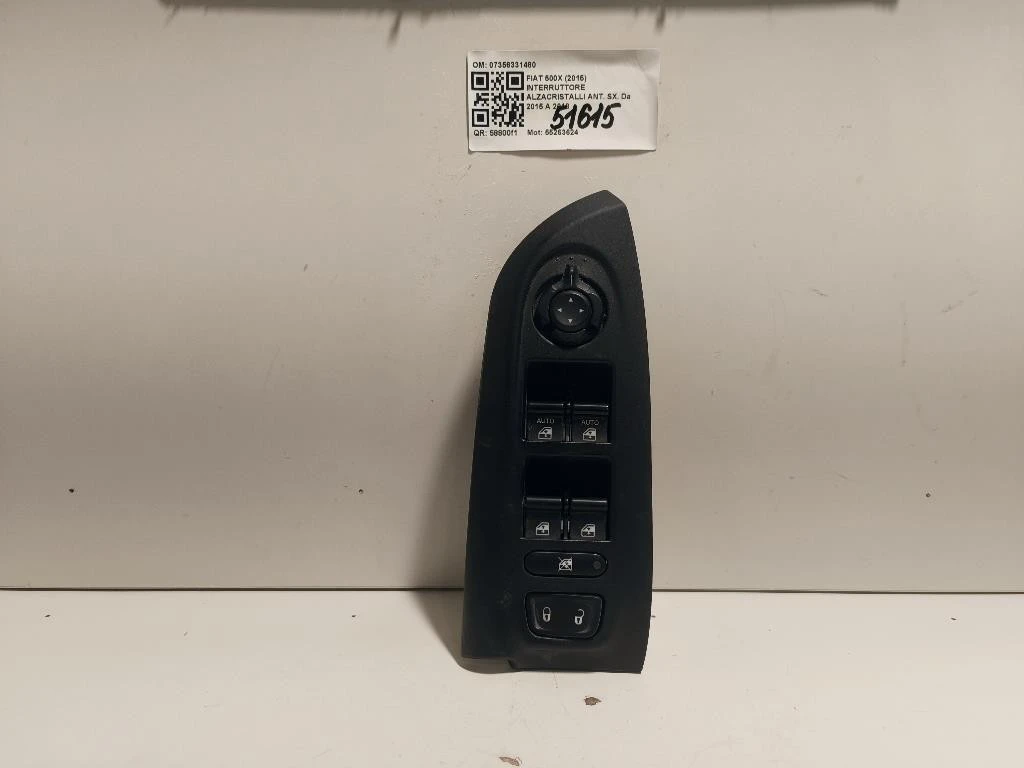 Interruttore Alzacristalli ANT SX 07356331480 Fiat 500X 2015