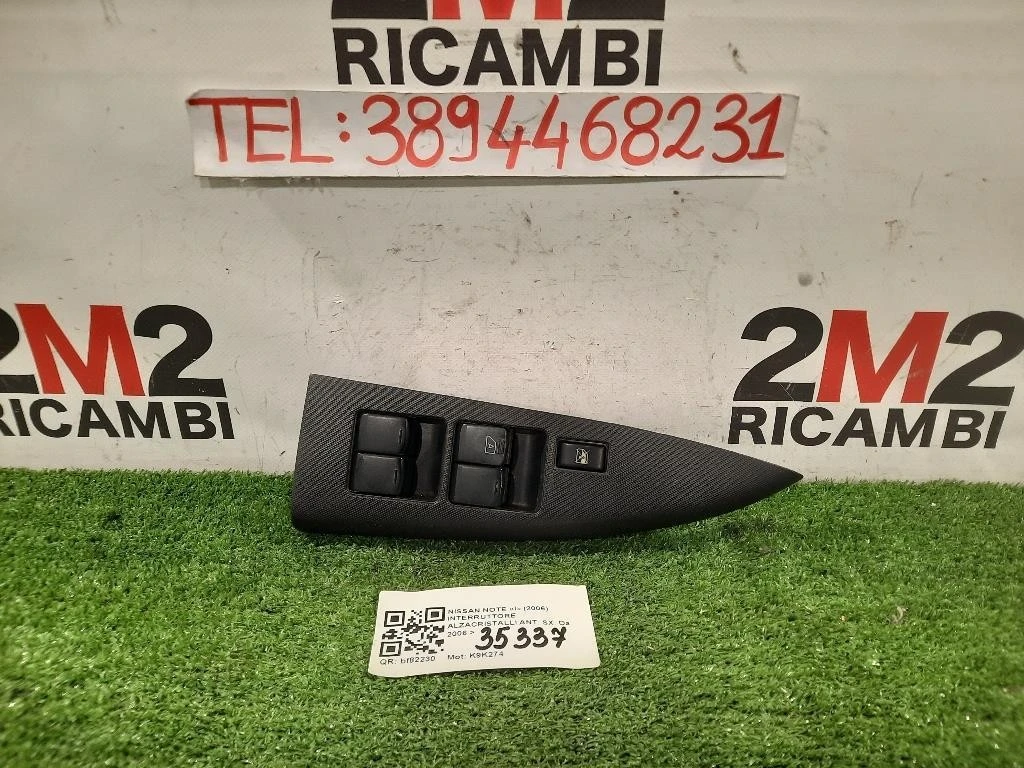 Interruttore Alzacristalli ANT SX 254019U10B Nissan NOTE I 2006