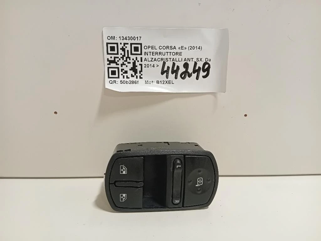 Interruttore Alzacristalli ANT SX 13430017 Opel Corsa E 2014