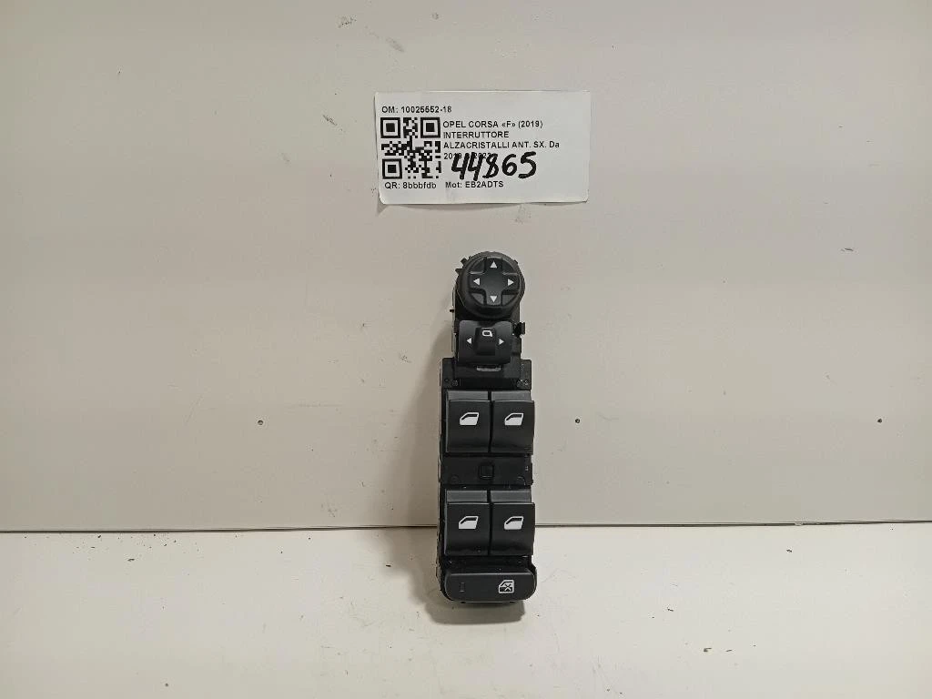 Interruttore Alzacristalli ANT SX 10025552-18 Opel Corsa F 2019
