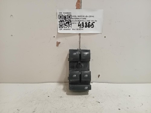 Interruttore Alzacristalli ANT SX 13305003 Opel Meriva B 2014