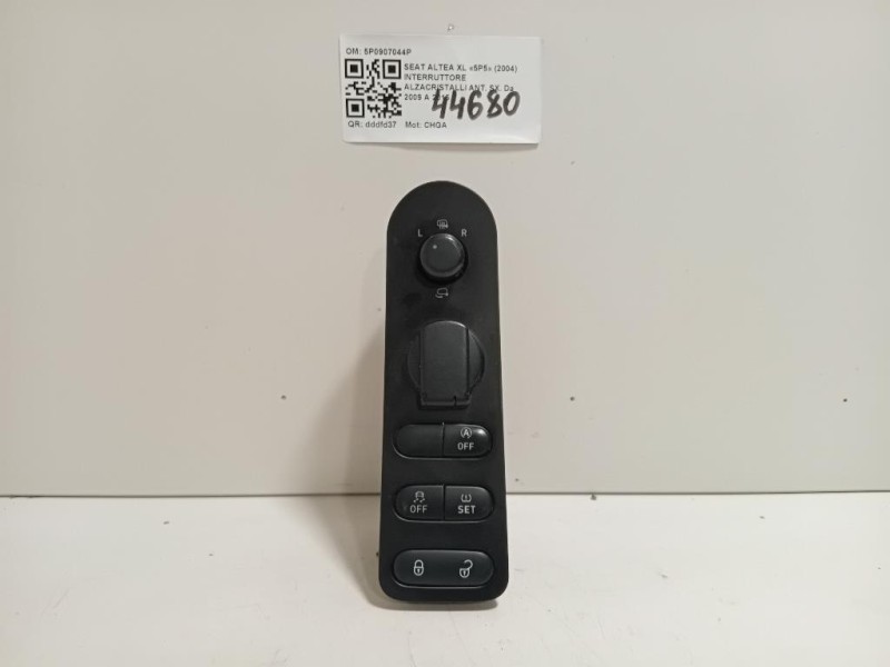 Interruttore Alzacristalli ANT SX 5P0959565 Seat Altea XL 5P5 2004