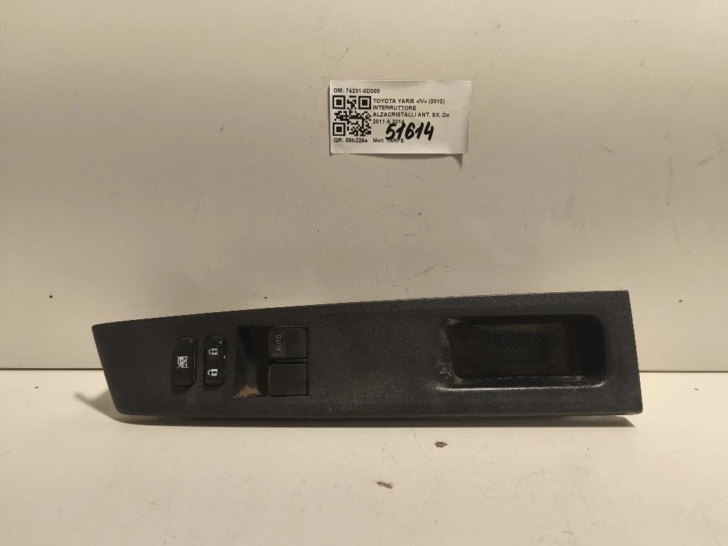 Interruttore Alzacristalli ANT SX 74231-0D300 Toyota Yaris IV 2012