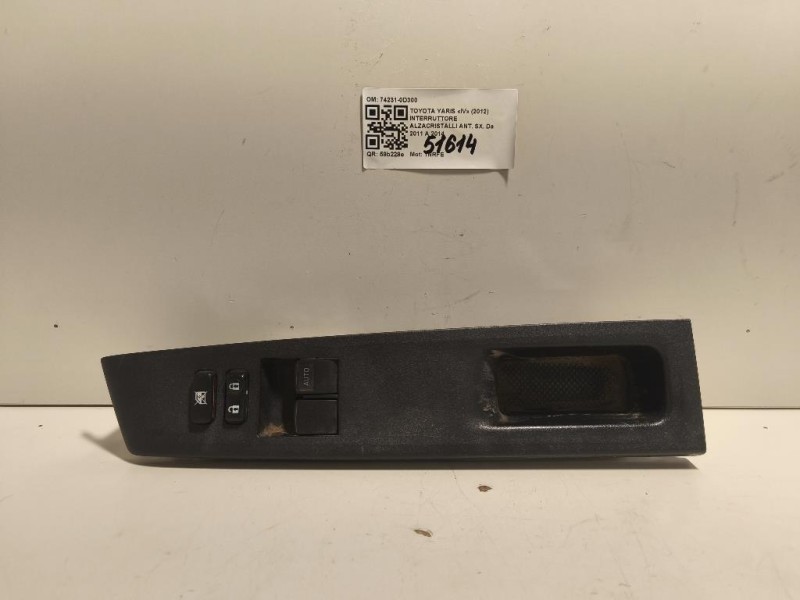 Interruttore Alzacristalli ANT SX 74231-0D300 Toyota Yaris IV 2012