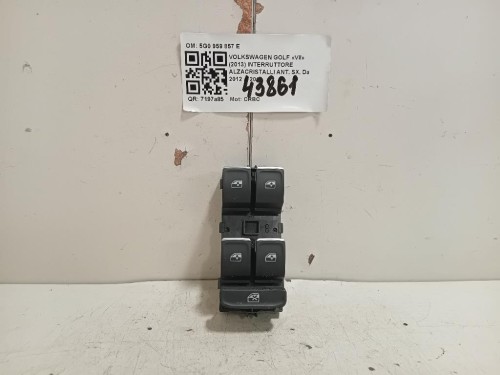 Interruttore Alzacristalli ANT SX 5G0959857E PULSANTIERA Volkswagen GOLF VII 2013
