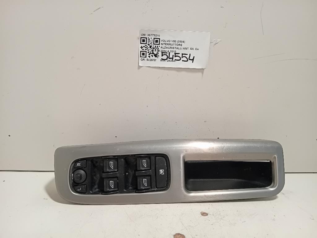 Interruttore Alzacristalli ANT SX 30773210 Volvo V50 2004