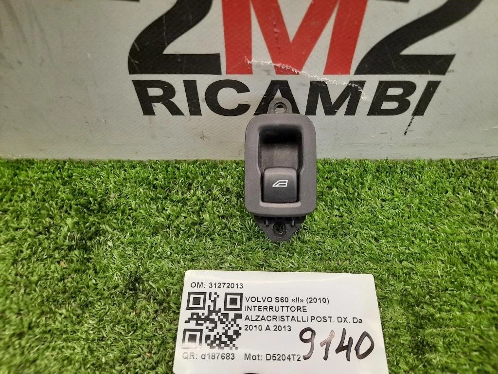 Interruttore Alzacristalli POST DX 31272013 Volvo S60 II 2010