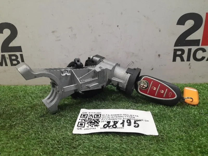 Interruttore Avviamento Accensione BLOCCHETTO ACCENSIONE 61141101 Alfa Romeo Giulietta 2010