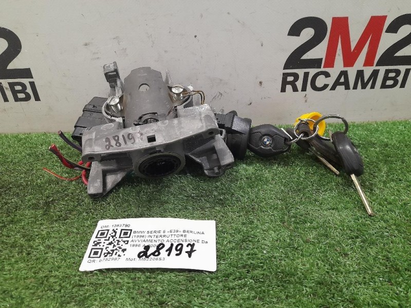 Interruttore Avviamento Accensione 1393790 Bmw Serie 3 E46 Berlina 1998