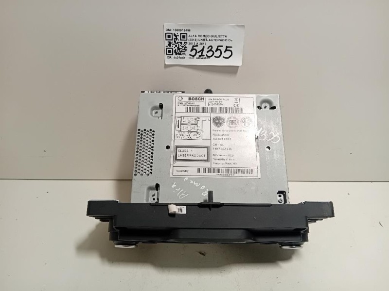 Unità Autoradio 1560912490 Alfa Romeo Giulietta 2013