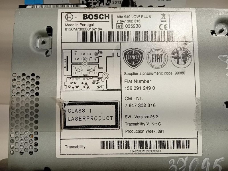 Unità Autoradio 1560912490 Alfa Romeo Giulietta 2013