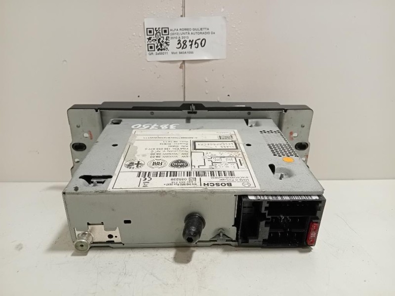 Unità Autoradio 156146144 Alfa Romeo Giulietta 2013