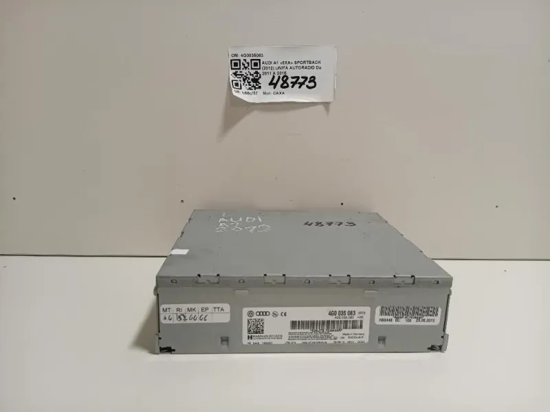 Unità Autoradio 4G0035083 Audi A1 8XA Sportback 2012