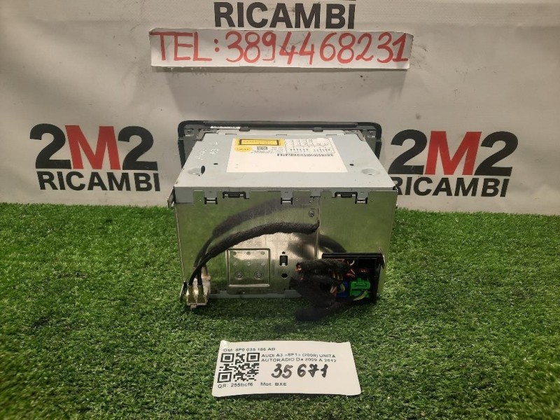 Unità Autoradio 8P0 035 186 AB Audi A3 8P1 2008