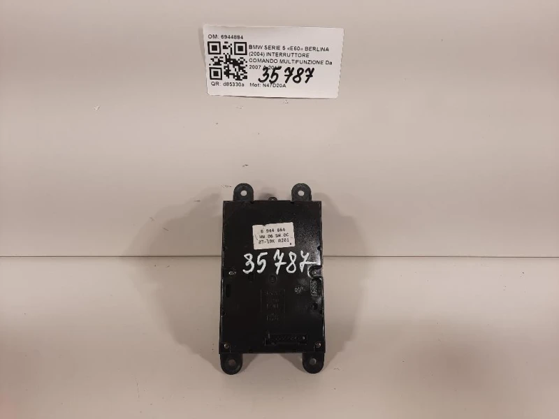 Interruttore Comando Multifunzione 6944884 Bmw Serie 5 E60 Berlina 2004