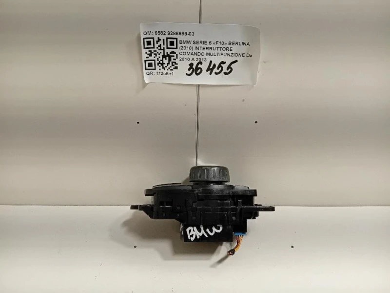 Interruttore Comando Multifunzione 6582 9286699-03 Bmw Serie 5 F10 Berlina 2010