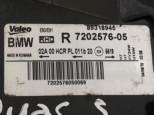 Proiettore ANT DX 7202576-05 Bmw Serie 3 E91 Touring 2005