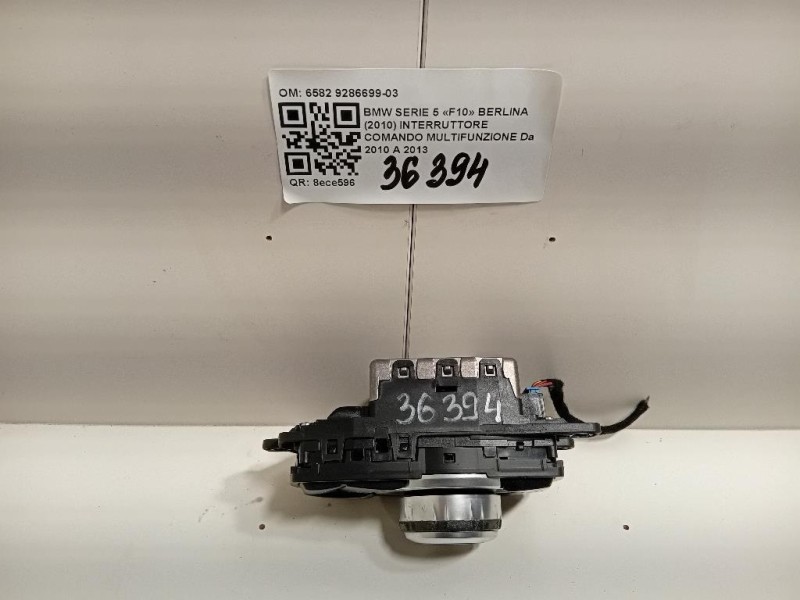 Interruttore Comando Multifunzione 6582 9286699-03 Bmw Serie 5 F10 Berlina 2010