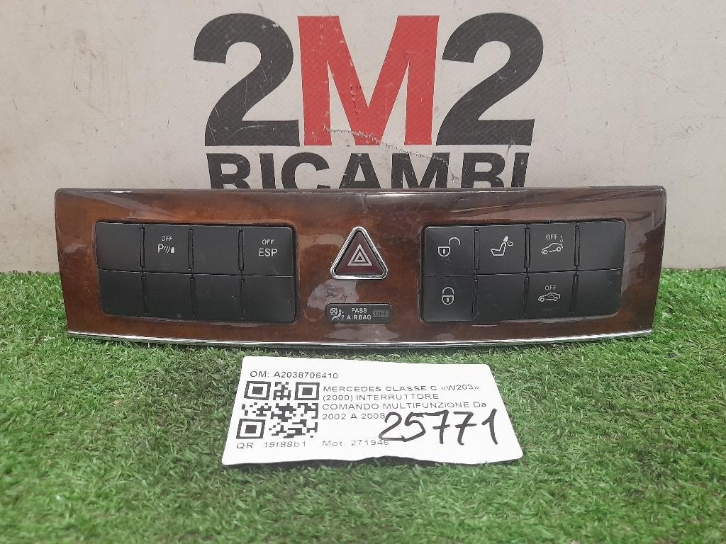 Interruttore Comando Multifunzione A2038706410 Mercedes Classe C W203 2000