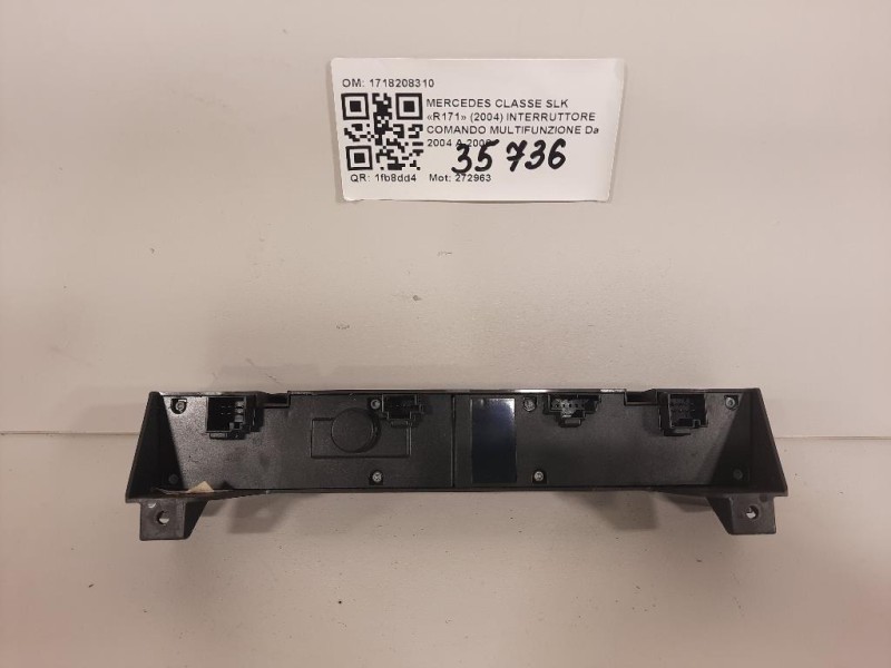 Interruttore Comando Multifunzione 1718208310 Mercedes Classe SLK R171 2004