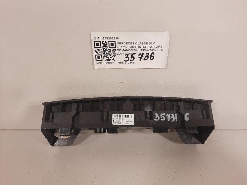 Interruttore Comando Multifunzione 1718208310 Mercedes Classe SLK R171 2004