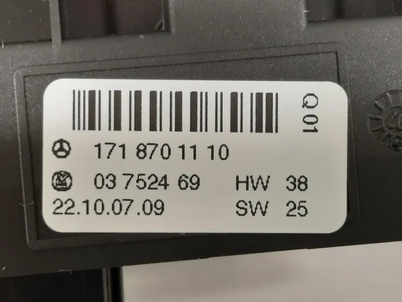 Interruttore Comando Multifunzione 1718208310 Mercedes Classe SLK R171 2004