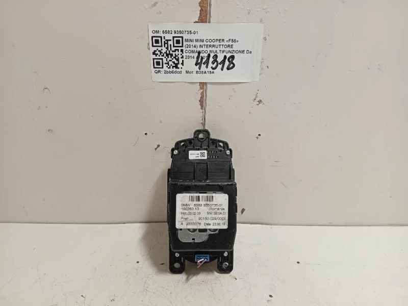 Interruttore Comando Multifunzione 6582 9350735-01 Mini MINI Cooper F55 2014
