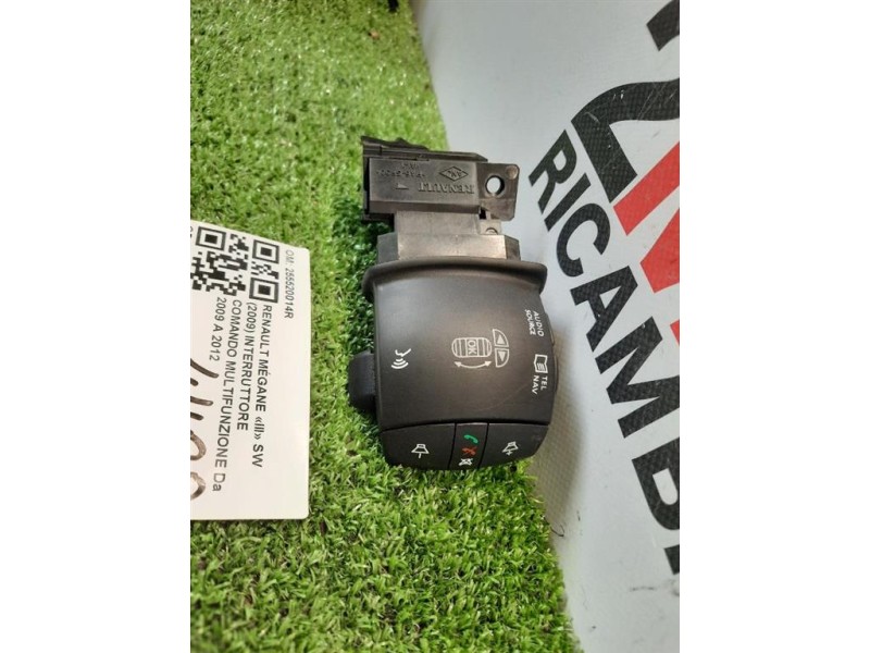 Interruttore Comando Multifunzione 255520014R Renault Mégane III SW 2009
