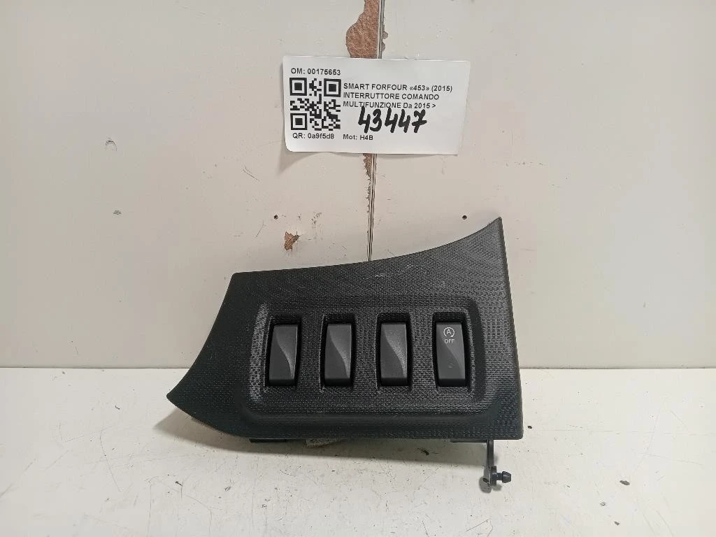 Interruttore Comando Multifunzione 00175653 Smart Forfour 453 2015