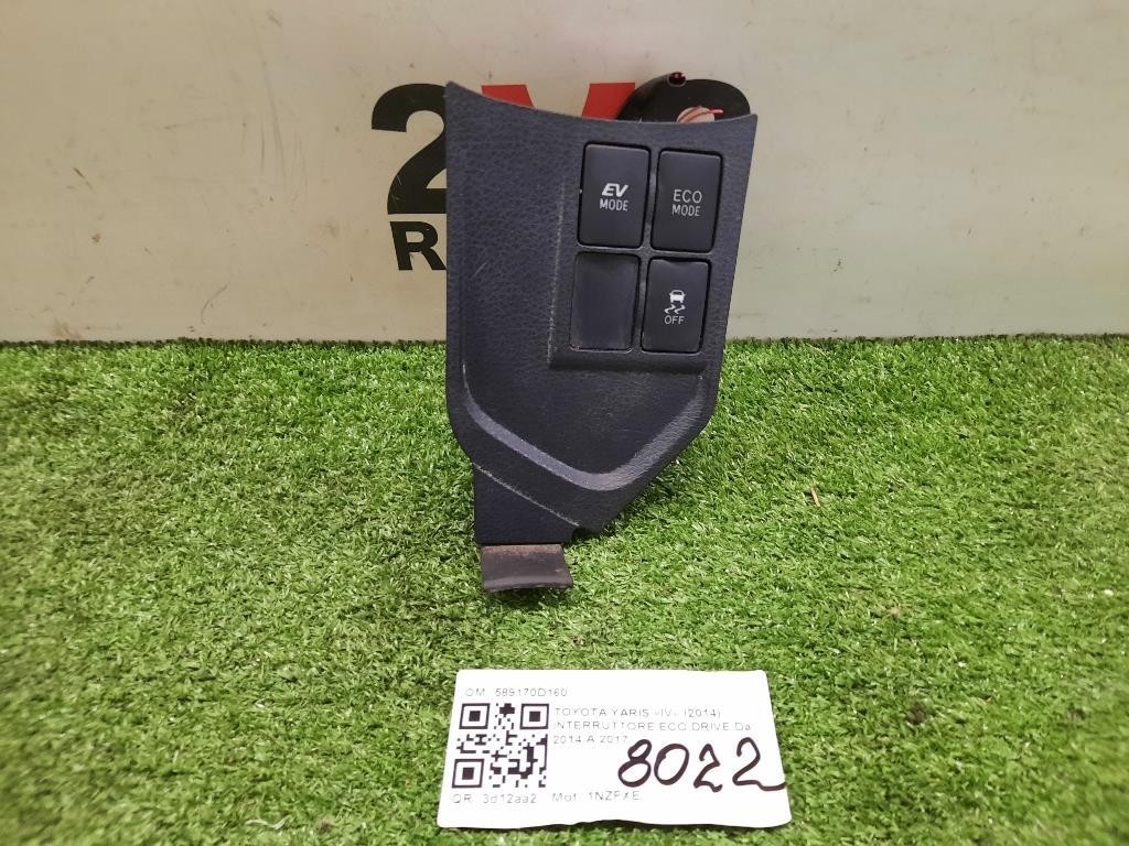Interruttore ECO Drive 589170D160 Toyota Yaris IV 2014