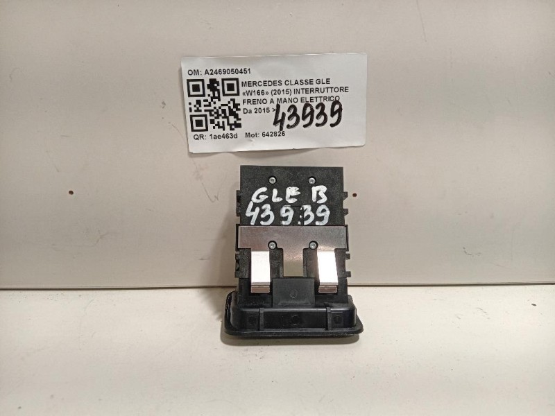 Interruttore Freno A MANO Elettrico A2469050451 Mercedes Classe GLE W166 2015