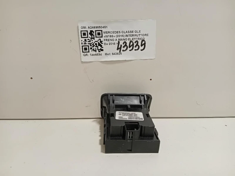 Interruttore Freno A MANO Elettrico A2469050451 Mercedes Classe GLE W166 2015