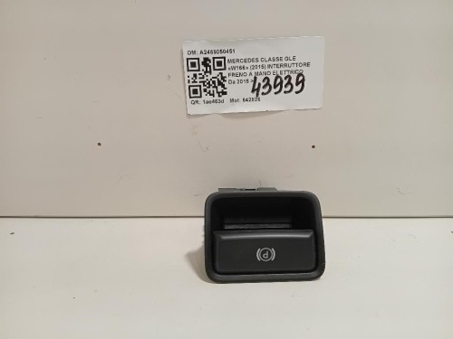 Interruttore Freno A MANO Elettrico A2469050451 Mercedes Classe GLE W166 2015