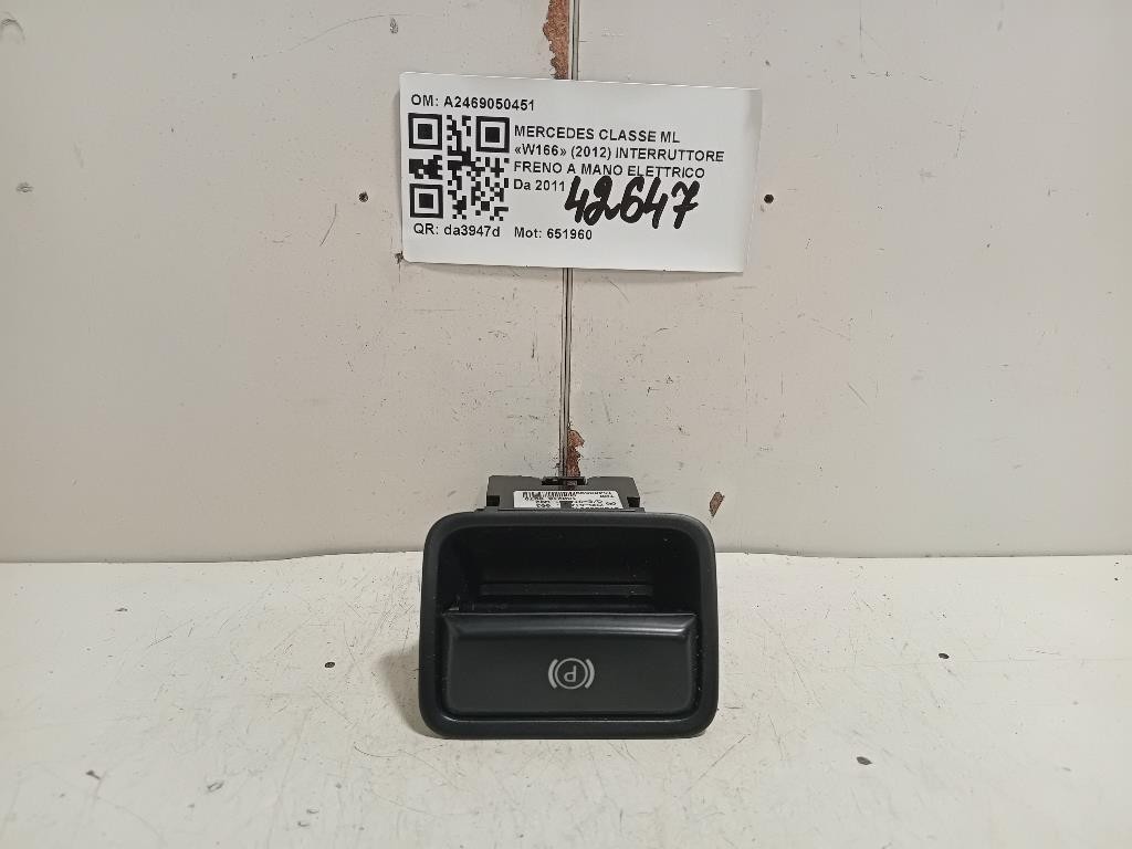 Interruttore Freno A MANO Elettrico A2469050451 Mercedes Classe ML W166 2012