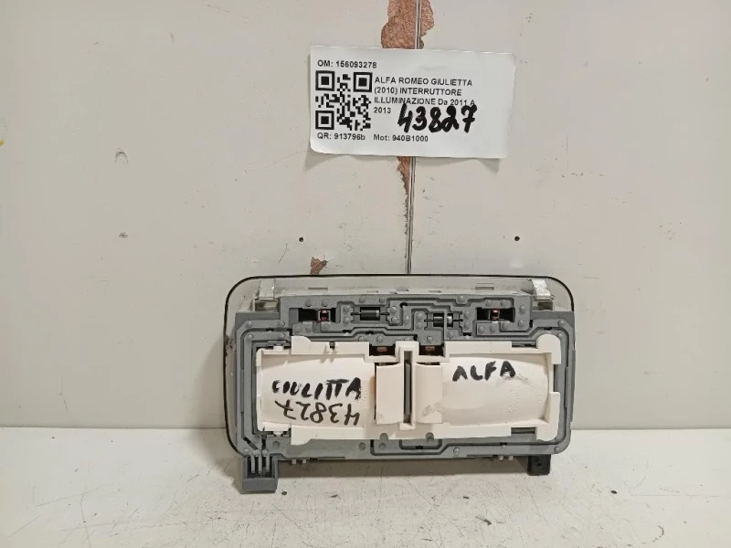 Interruttore Illuminazione 156093278 Alfa Romeo Giulietta 2010