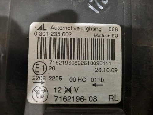 Proiettore ANT DX 0301235602 716219606 E83 Bmw X3 E83 2004