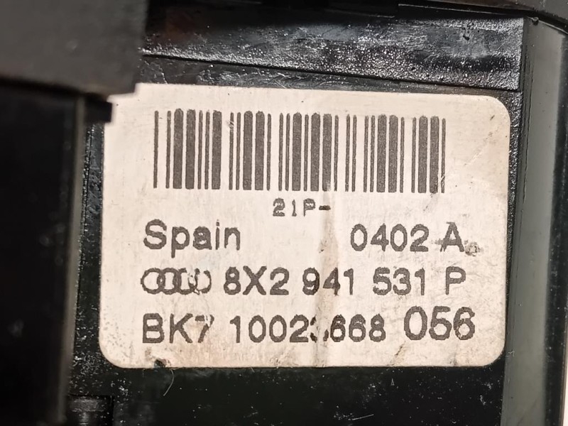 Interruttore Illuminazione 8X2 941 531 P Audi A1 8XA Sportback 2012