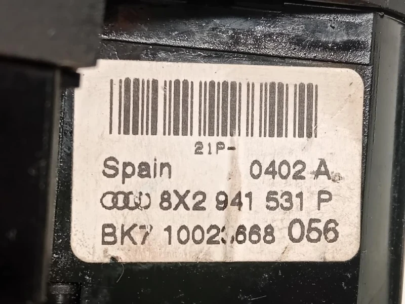 Interruttore Illuminazione 8X2 941 531 P Audi A1 8XA Sportback 2012