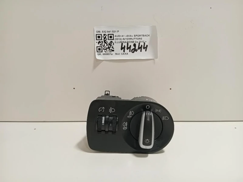 Interruttore Illuminazione 8X2 941 531 P Audi A1 8XA Sportback 2012