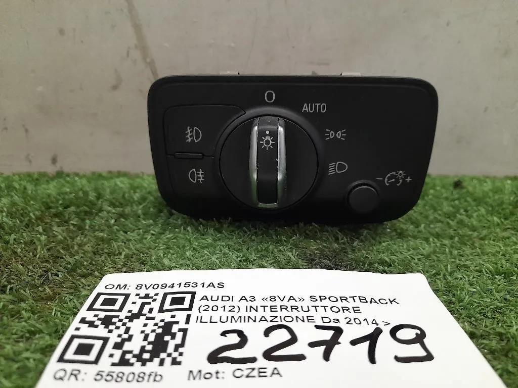 Interruttore Illuminazione 8V0941531AE Audi A3 8VA Sportback 2012