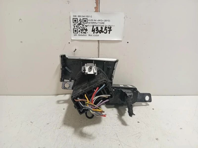 Interruttore Illuminazione 8E0 941 531 C Audi A4 8K2 2012