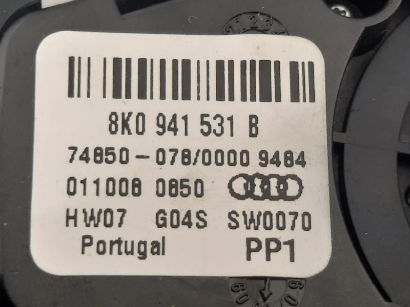 Interruttore Illuminazione 8K0 941 531 B Audi A4 8K5 Avant 2008
