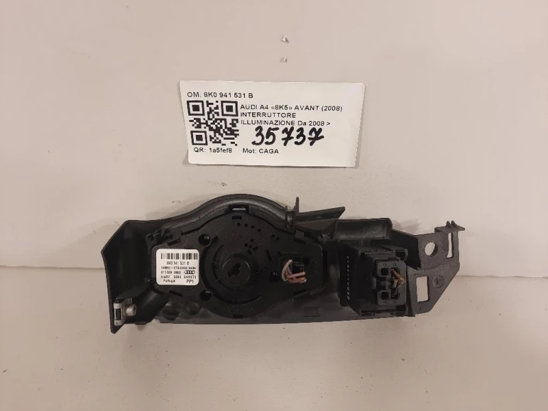 Interruttore Illuminazione 8K0 941 531 B Audi A4 8K5 Avant 2008