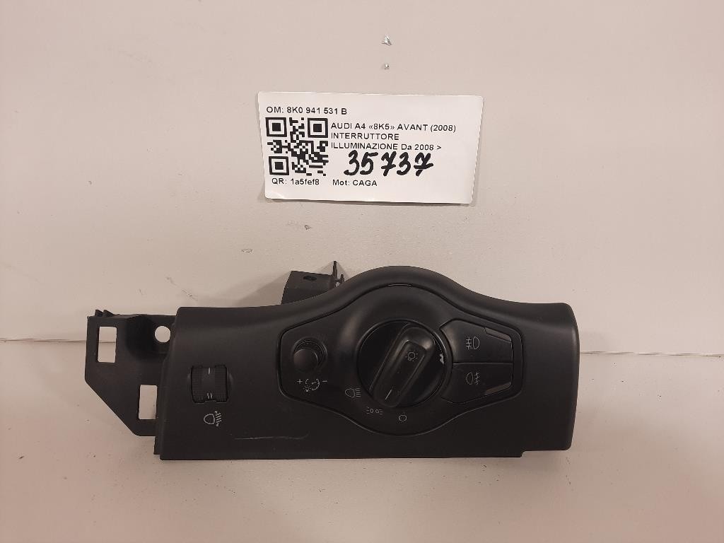 Interruttore Illuminazione 8K0 941 531 B Audi A4 8K5 Avant 2008