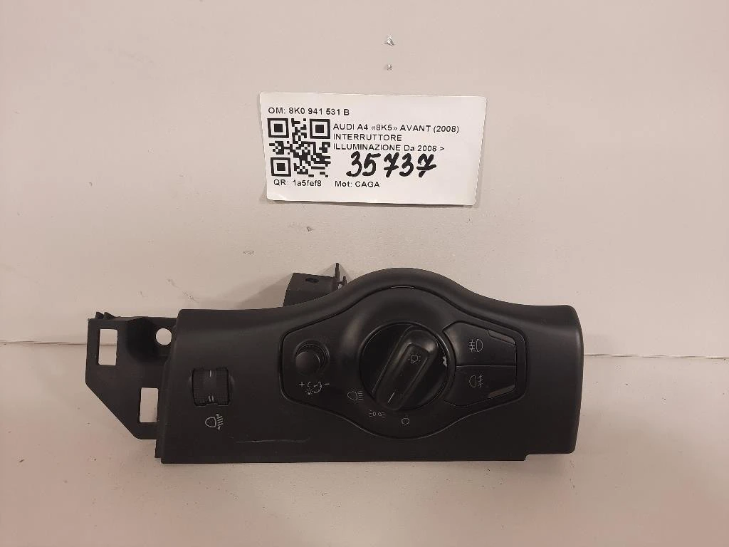 Interruttore Illuminazione 8K0 941 531 B Audi A4 8K5 Avant 2008