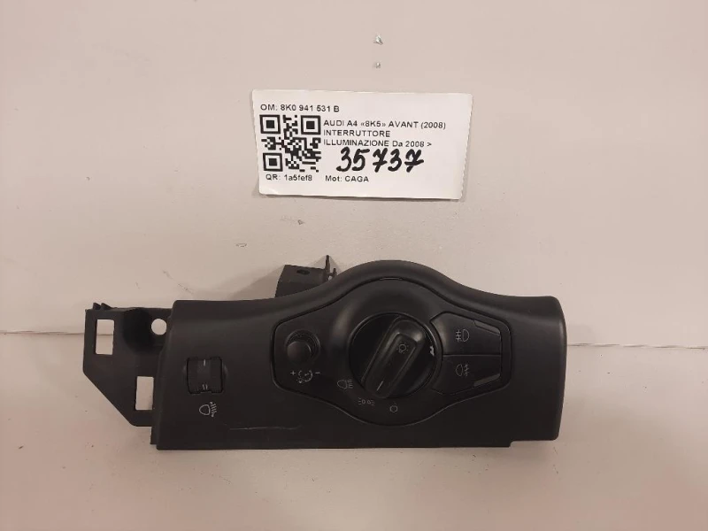 Interruttore Illuminazione 8K0 941 531 B Audi A4 8K5 Avant 2008