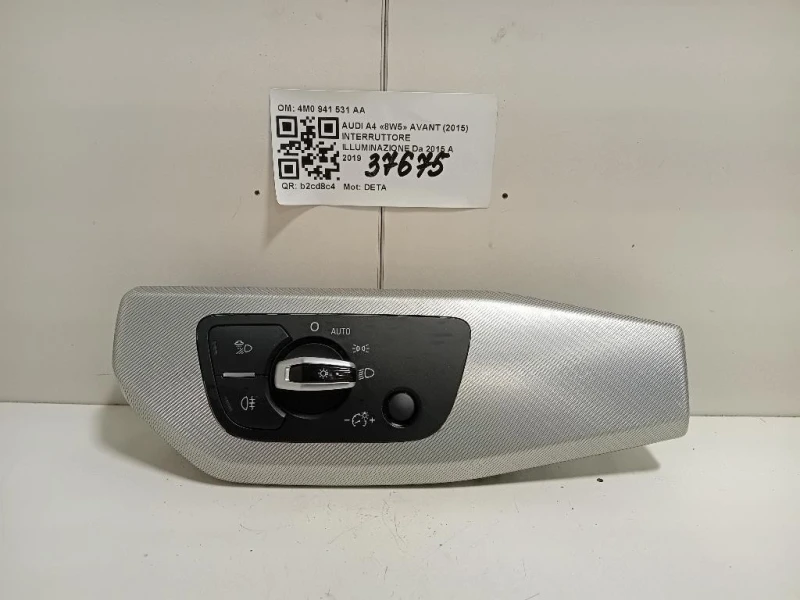 Interruttore Illuminazione 4M0 941 531 AA Audi A4 8W5 Avant 2015