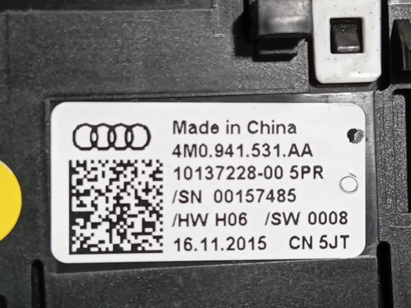 Interruttore Illuminazione 4M0 941 531 AA Audi A4 8W5 Avant 2015