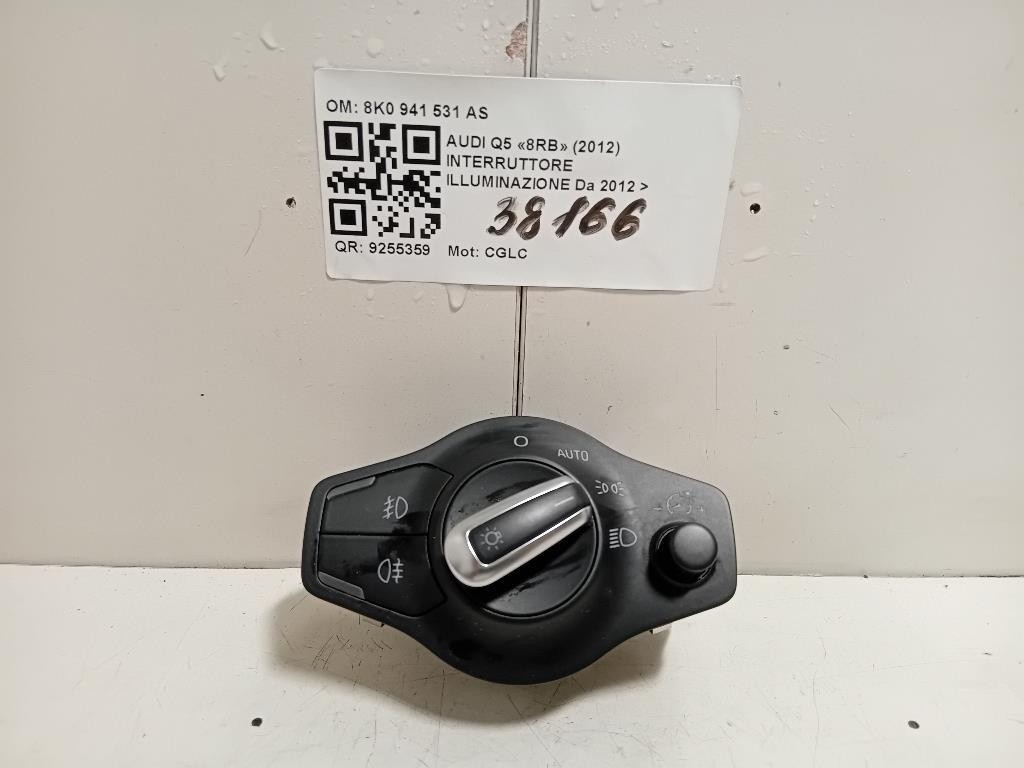 Interruttore Illuminazione 8K0 941 531 AS Audi Q5 8RB 2012