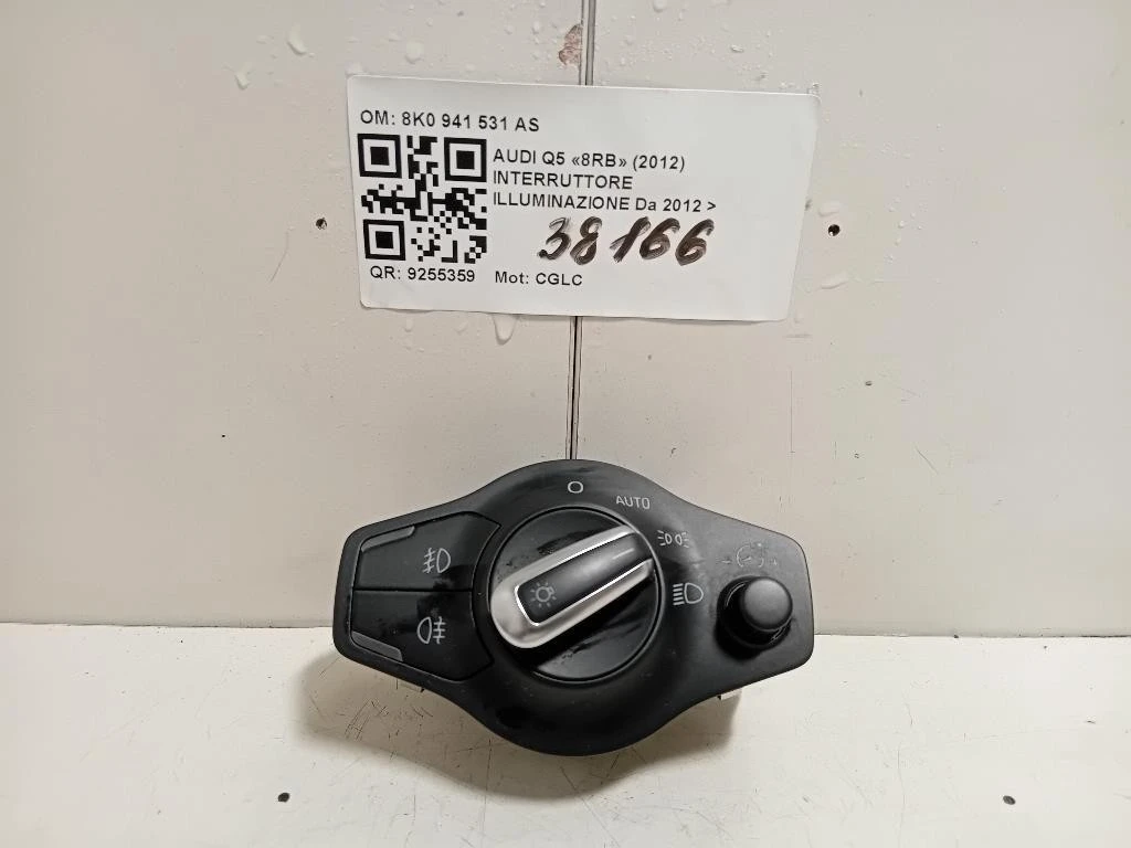 Interruttore Illuminazione 8K0 941 531 AS Audi Q5 8RB 2012